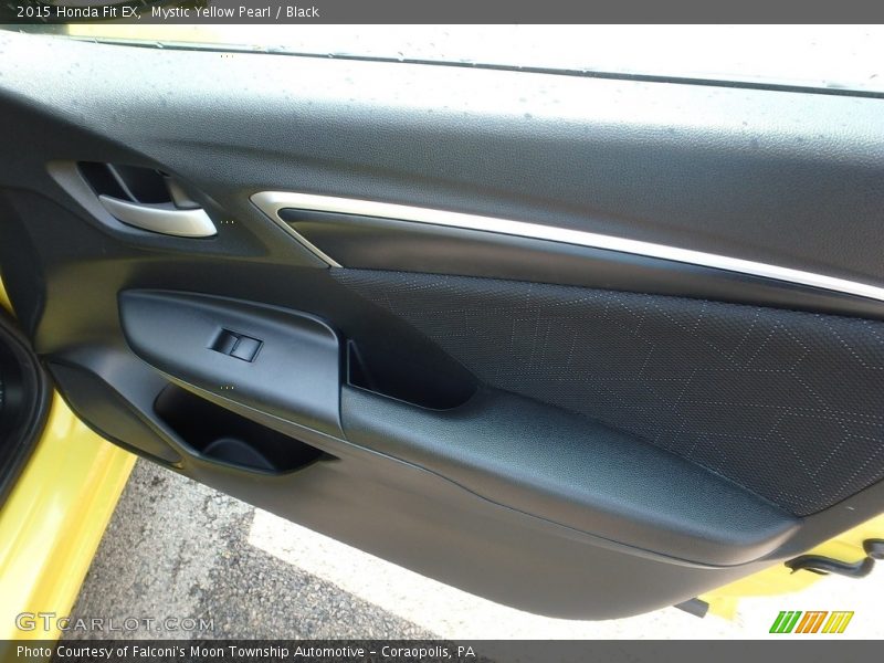 Mystic Yellow Pearl / Black 2015 Honda Fit EX
