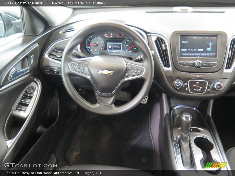 Mosaic Black Metallic / Jet Black 2017 Chevrolet Malibu LT