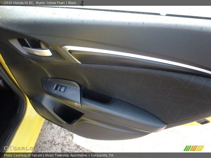 Mystic Yellow Pearl / Black 2015 Honda Fit EX