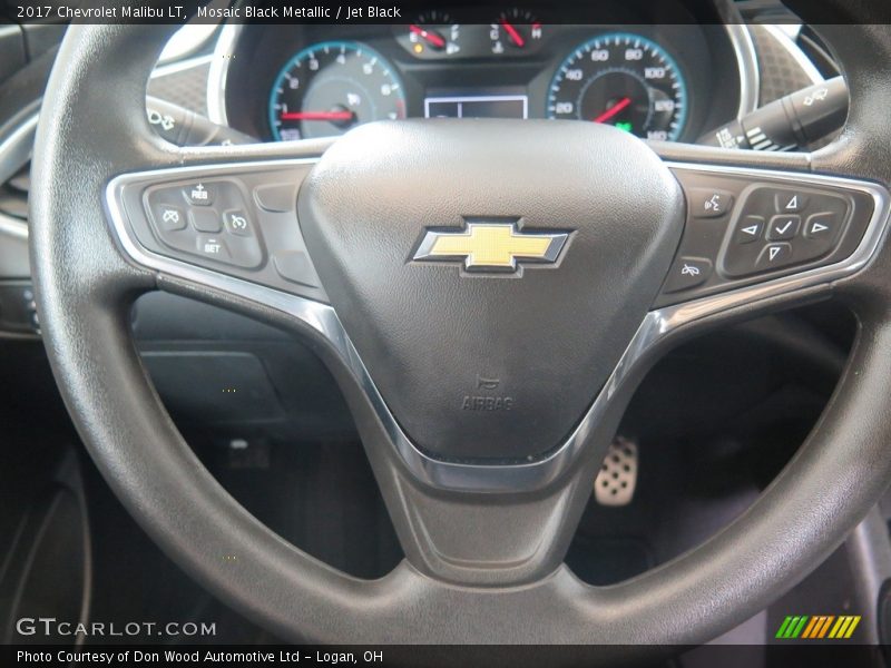 Mosaic Black Metallic / Jet Black 2017 Chevrolet Malibu LT