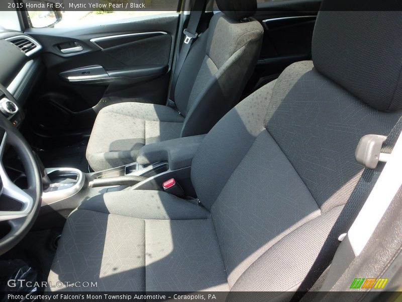 Mystic Yellow Pearl / Black 2015 Honda Fit EX