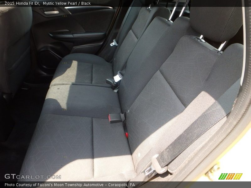 Mystic Yellow Pearl / Black 2015 Honda Fit EX