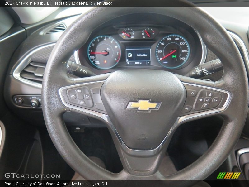 Mosaic Black Metallic / Jet Black 2017 Chevrolet Malibu LT