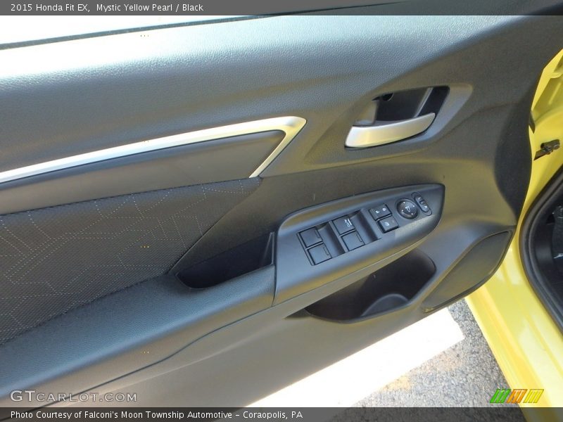 Mystic Yellow Pearl / Black 2015 Honda Fit EX