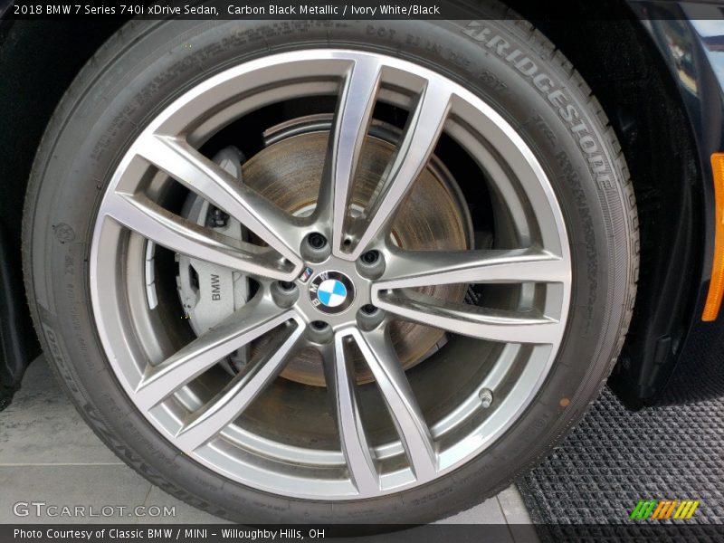 Carbon Black Metallic / Ivory White/Black 2018 BMW 7 Series 740i xDrive Sedan