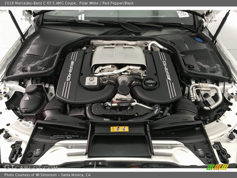  2018 C 63 S AMG Coupe Engine - 4.0 Liter AMG biturbo DOHC 32-Valve VVT V8