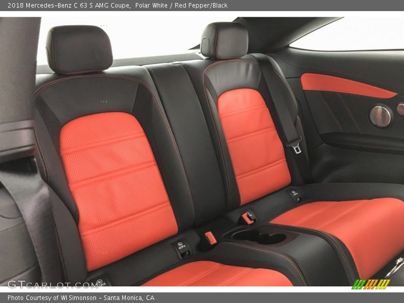 Rear Seat of 2018 C 63 S AMG Coupe