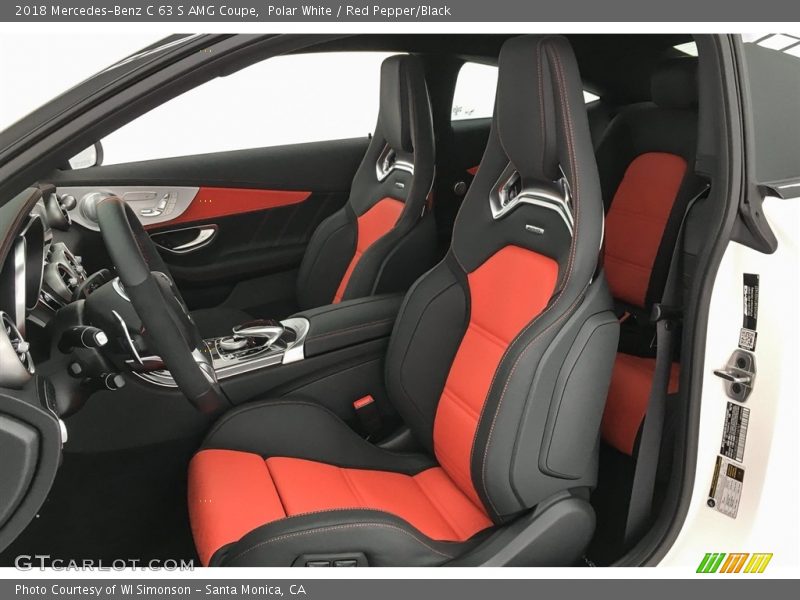  2018 C 63 S AMG Coupe Red Pepper/Black Interior