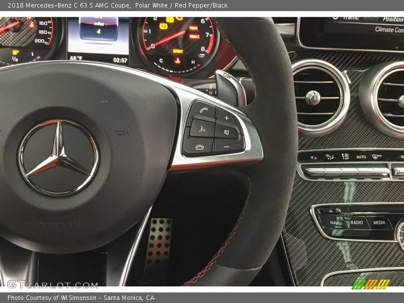 Controls of 2018 C 63 S AMG Coupe