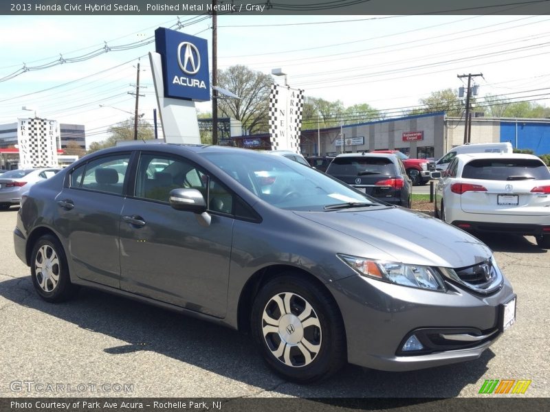 Polished Metal Metallic / Gray 2013 Honda Civic Hybrid Sedan