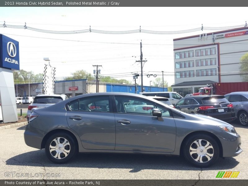 Polished Metal Metallic / Gray 2013 Honda Civic Hybrid Sedan