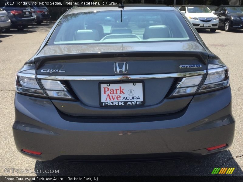 Polished Metal Metallic / Gray 2013 Honda Civic Hybrid Sedan