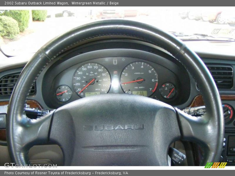 Wintergreen Metallic / Beige 2002 Subaru Outback Limited Wagon