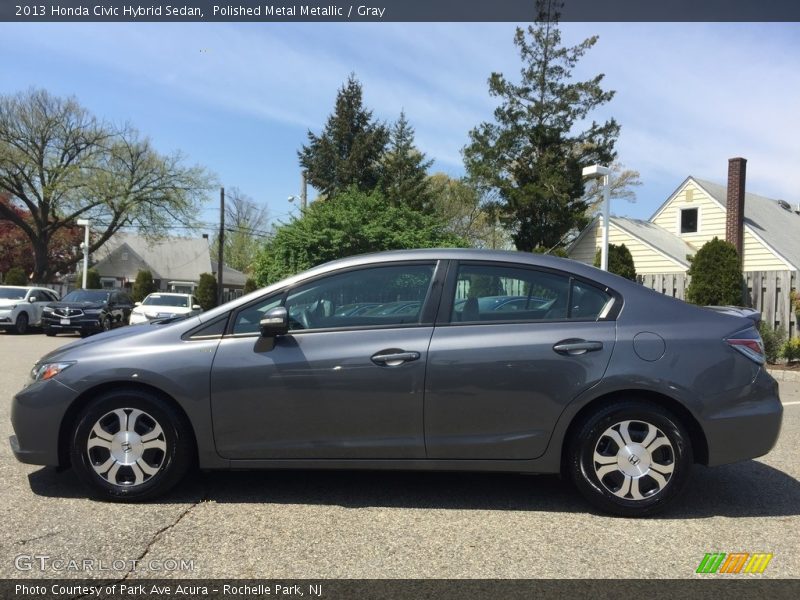 Polished Metal Metallic / Gray 2013 Honda Civic Hybrid Sedan