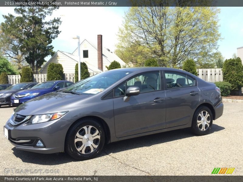 Polished Metal Metallic / Gray 2013 Honda Civic Hybrid Sedan
