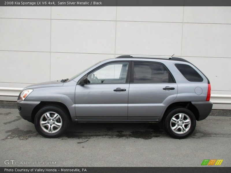 Satin Silver Metallic / Black 2008 Kia Sportage LX V6 4x4