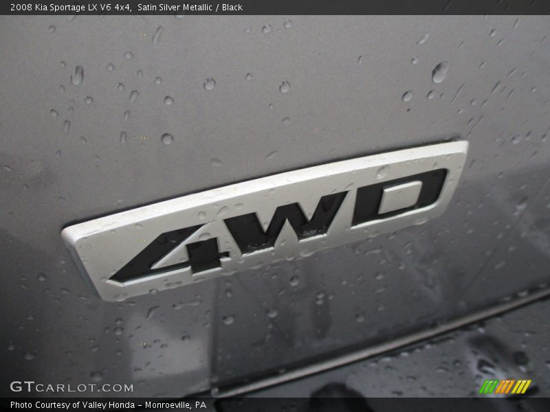 Satin Silver Metallic / Black 2008 Kia Sportage LX V6 4x4