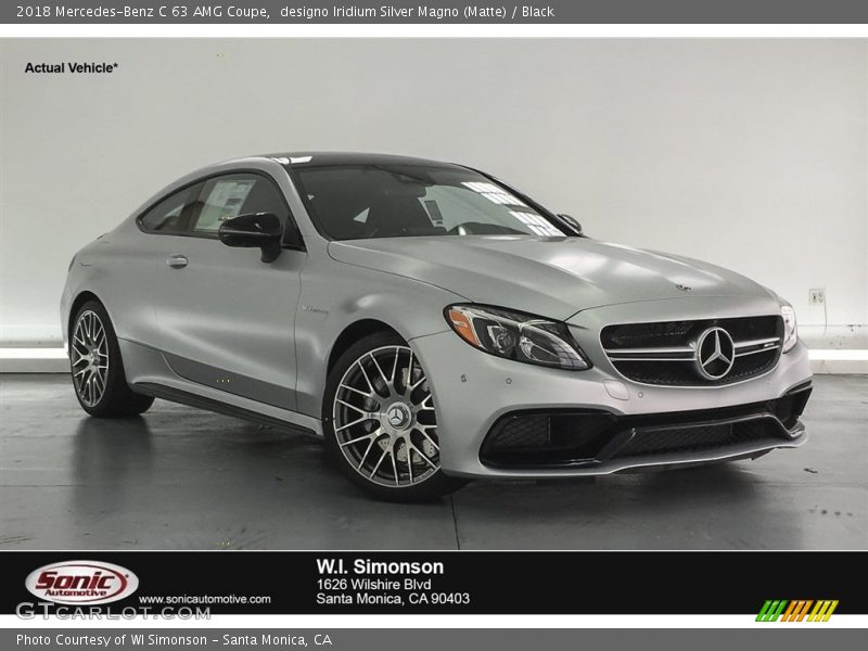 designo Iridium Silver Magno (Matte) / Black 2018 Mercedes-Benz C 63 AMG Coupe