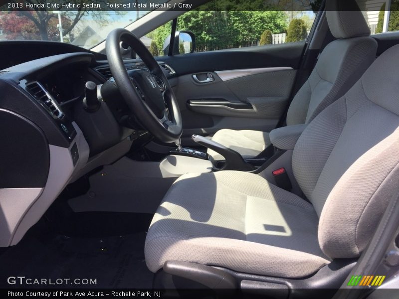 Polished Metal Metallic / Gray 2013 Honda Civic Hybrid Sedan