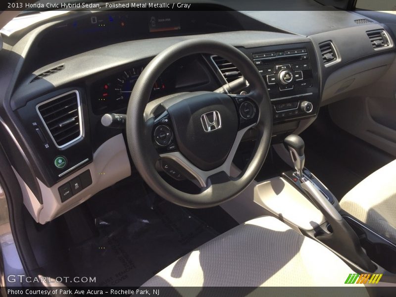 Polished Metal Metallic / Gray 2013 Honda Civic Hybrid Sedan