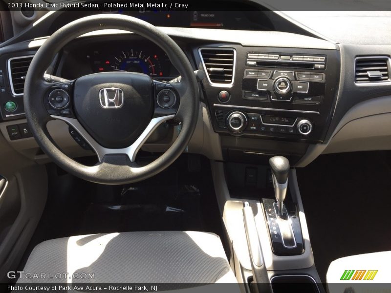 Polished Metal Metallic / Gray 2013 Honda Civic Hybrid Sedan
