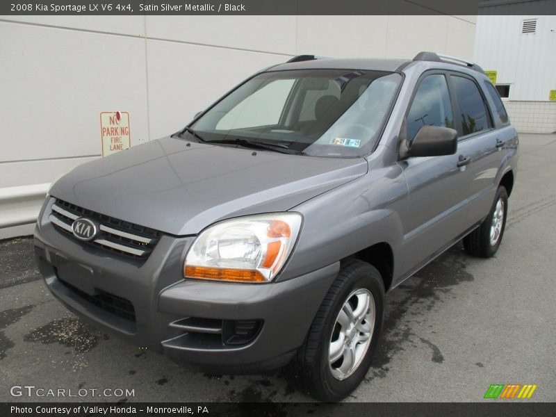 Satin Silver Metallic / Black 2008 Kia Sportage LX V6 4x4