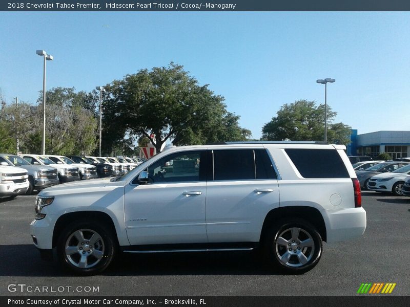 Iridescent Pearl Tricoat / Cocoa/­Mahogany 2018 Chevrolet Tahoe Premier