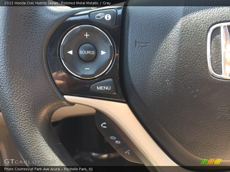 Polished Metal Metallic / Gray 2013 Honda Civic Hybrid Sedan