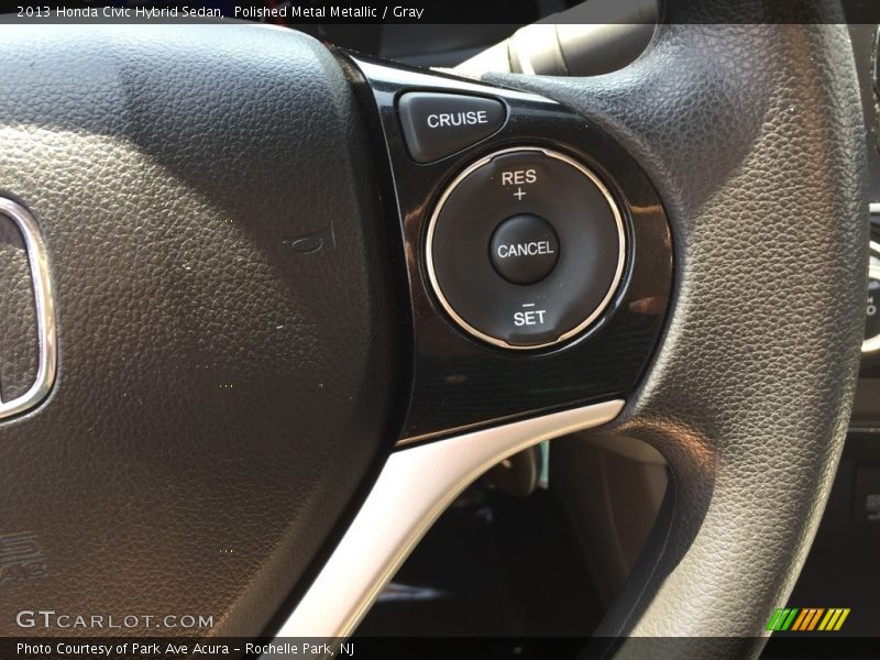 Polished Metal Metallic / Gray 2013 Honda Civic Hybrid Sedan