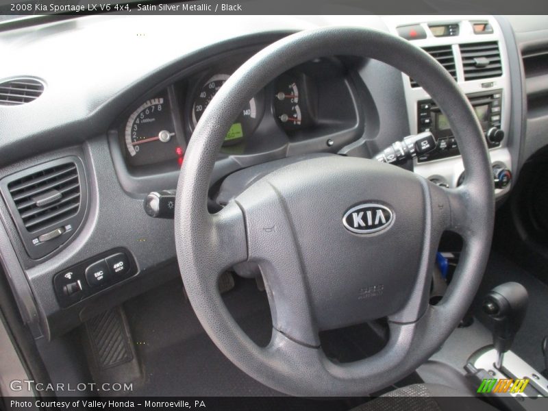 Satin Silver Metallic / Black 2008 Kia Sportage LX V6 4x4