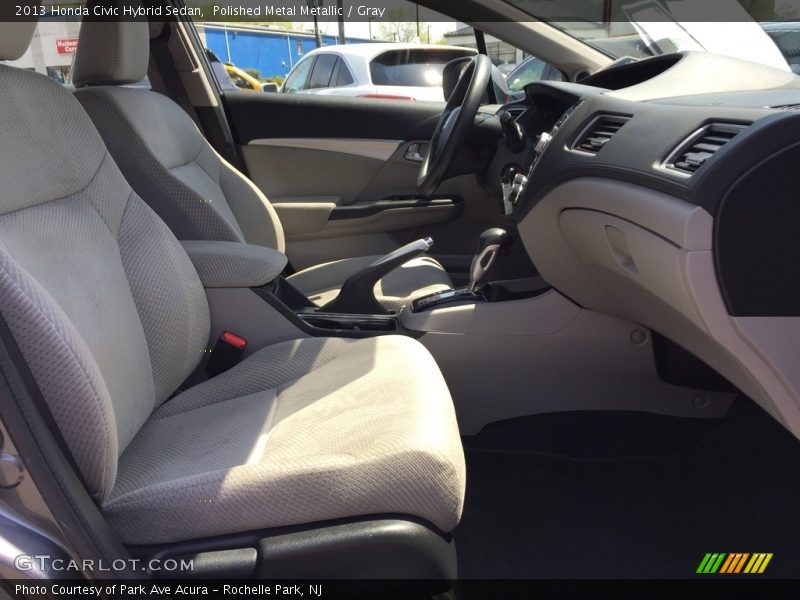 Polished Metal Metallic / Gray 2013 Honda Civic Hybrid Sedan