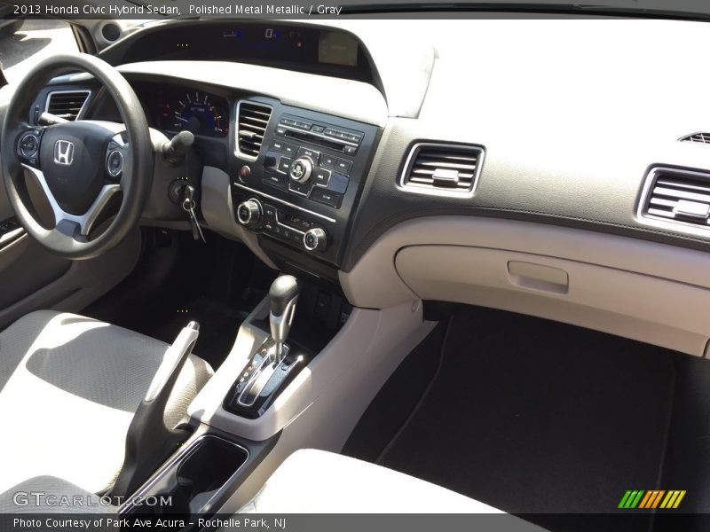 Polished Metal Metallic / Gray 2013 Honda Civic Hybrid Sedan