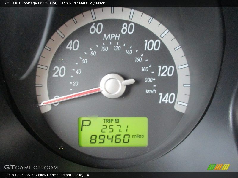 Satin Silver Metallic / Black 2008 Kia Sportage LX V6 4x4