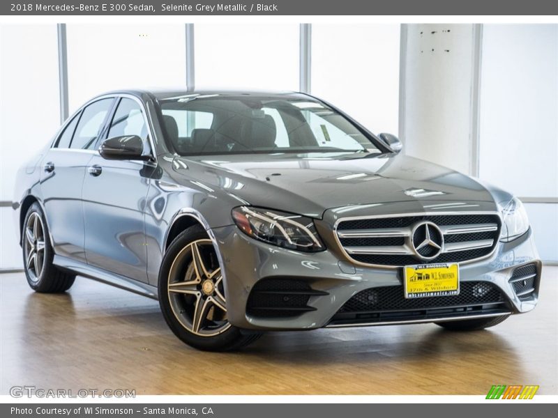 Selenite Grey Metallic / Black 2018 Mercedes-Benz E 300 Sedan