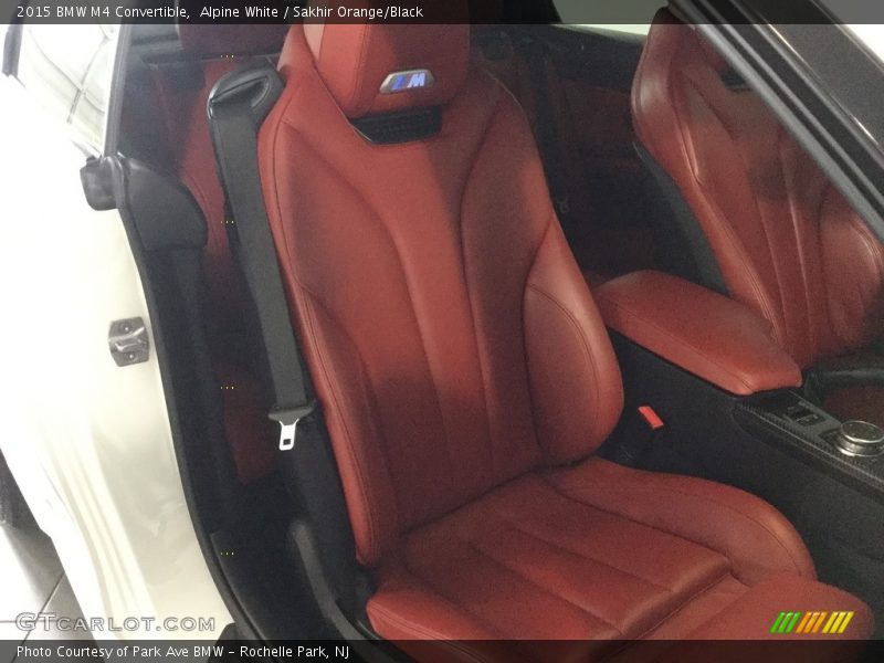 Alpine White / Sakhir Orange/Black 2015 BMW M4 Convertible