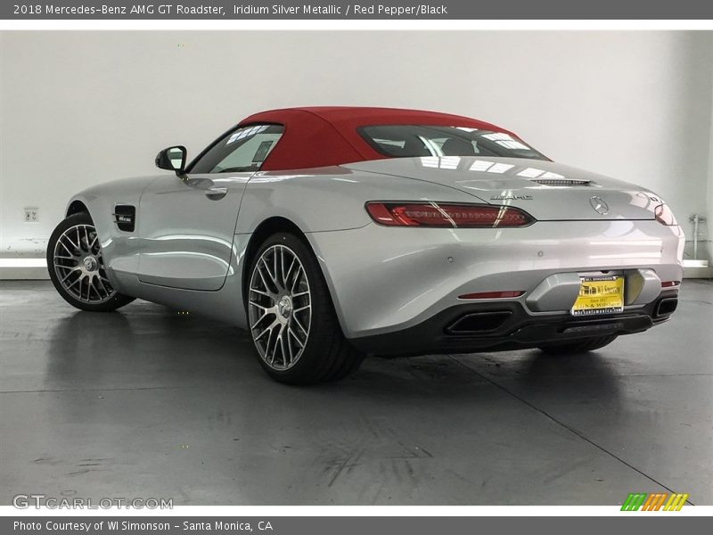 Iridium Silver Metallic / Red Pepper/Black 2018 Mercedes-Benz AMG GT Roadster