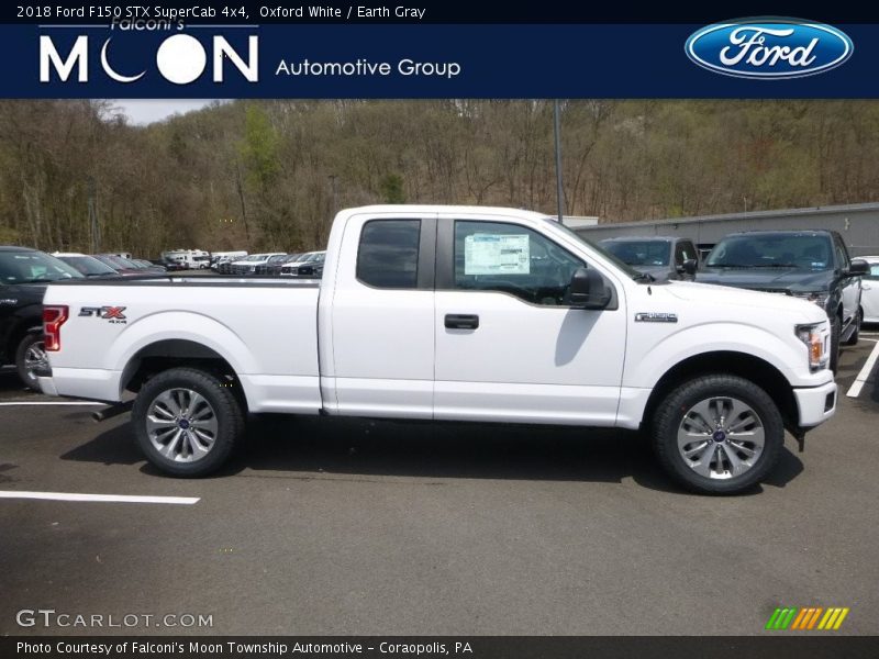 Oxford White / Earth Gray 2018 Ford F150 STX SuperCab 4x4