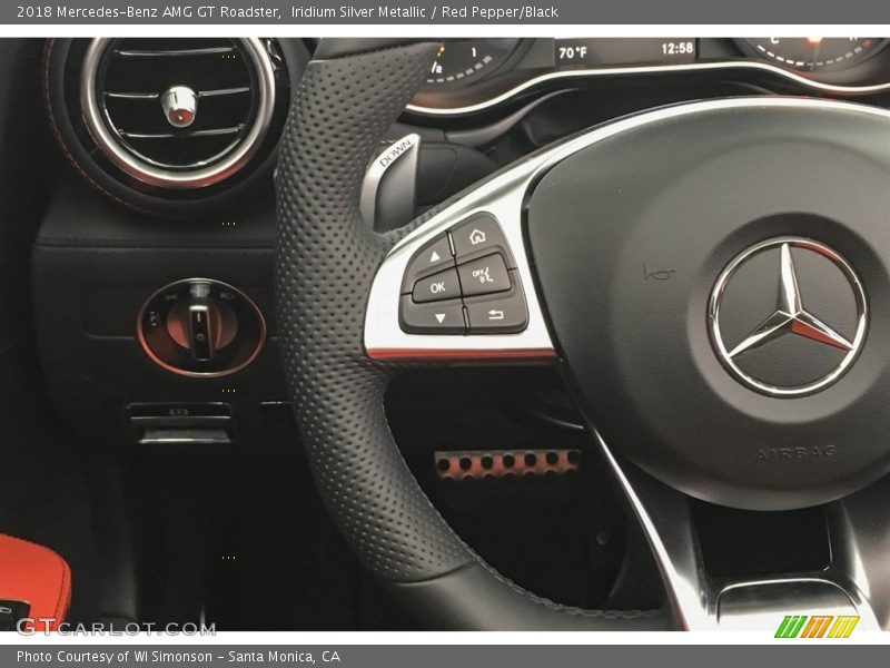 Controls of 2018 AMG GT Roadster