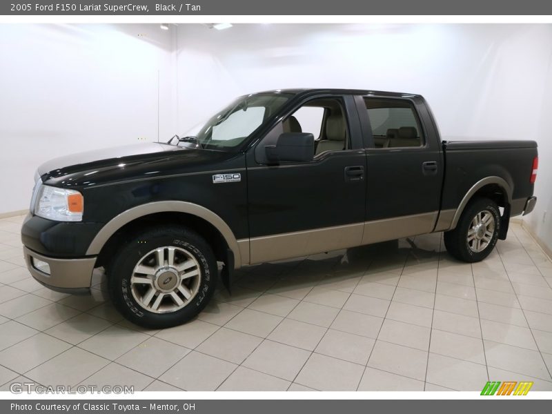 Black / Tan 2005 Ford F150 Lariat SuperCrew