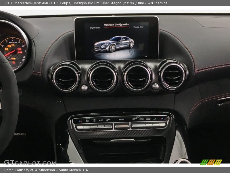 designo Iridium Silver Magno (Matte) / Black w/Dinamica 2018 Mercedes-Benz AMG GT S Coupe