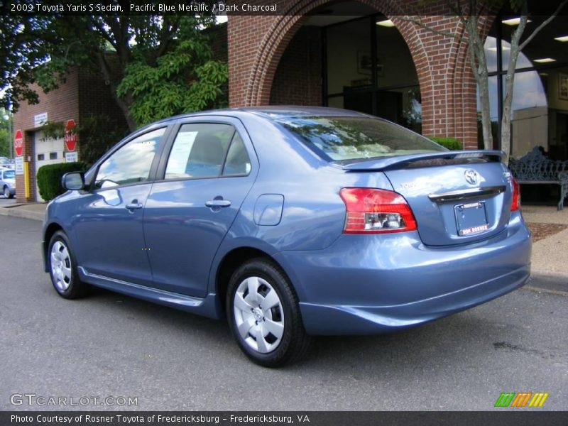 Pacific Blue Metallic / Dark Charcoal 2009 Toyota Yaris S Sedan