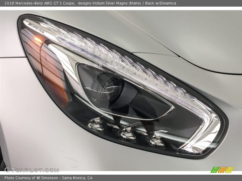 designo Iridium Silver Magno (Matte) / Black w/Dinamica 2018 Mercedes-Benz AMG GT S Coupe