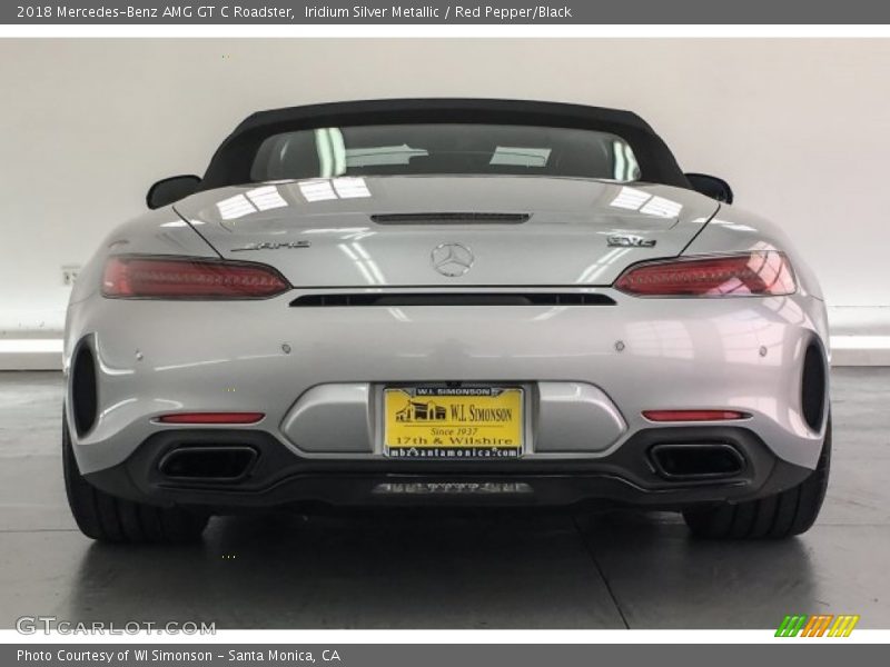Iridium Silver Metallic / Red Pepper/Black 2018 Mercedes-Benz AMG GT C Roadster