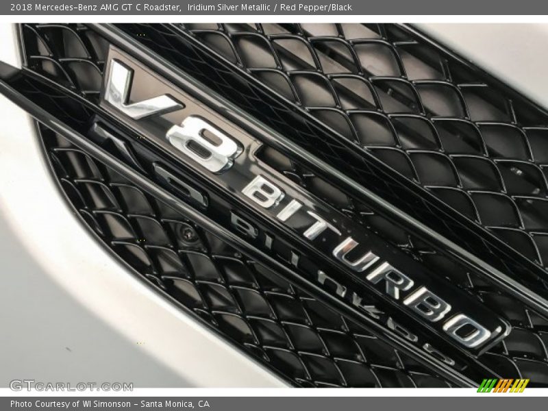 Iridium Silver Metallic / Red Pepper/Black 2018 Mercedes-Benz AMG GT C Roadster