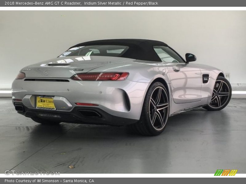 Iridium Silver Metallic / Red Pepper/Black 2018 Mercedes-Benz AMG GT C Roadster