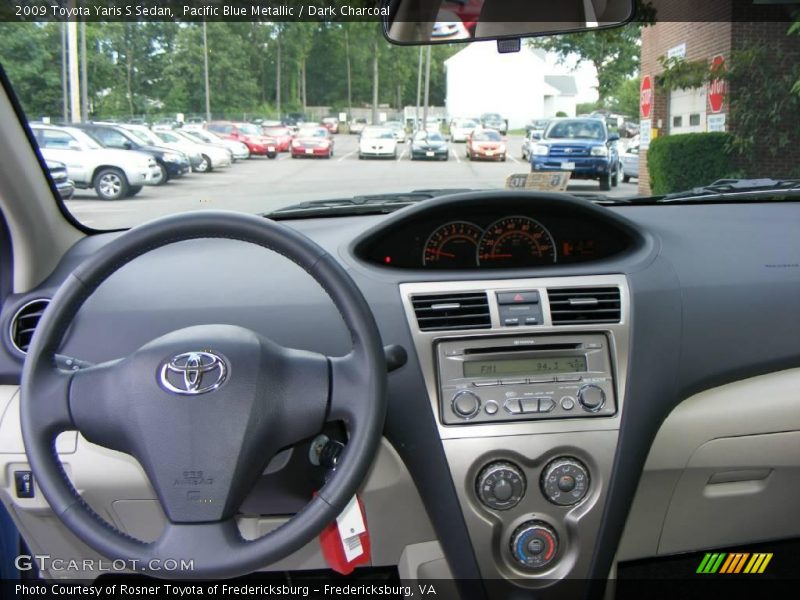 Pacific Blue Metallic / Dark Charcoal 2009 Toyota Yaris S Sedan