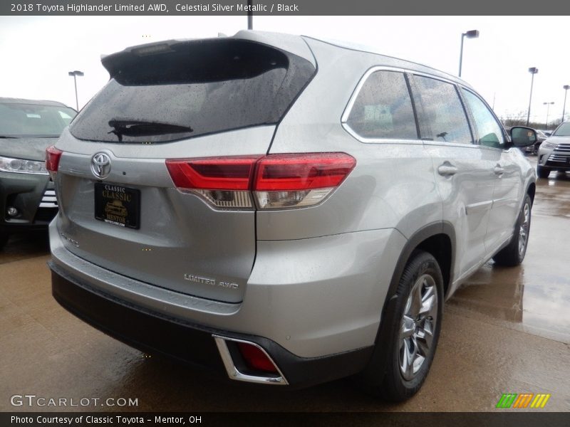 Celestial Silver Metallic / Black 2018 Toyota Highlander Limited AWD