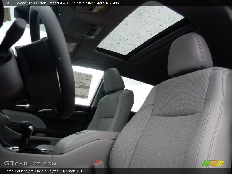 Celestial Silver Metallic / Ash 2018 Toyota Highlander Limited AWD