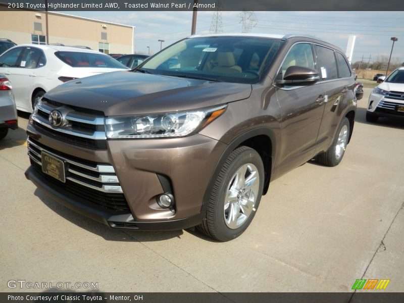 Toasted Walnut Pearl / Almond 2018 Toyota Highlander Limited AWD