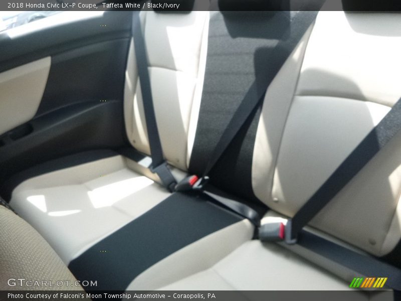 Taffeta White / Black/Ivory 2018 Honda Civic LX-P Coupe